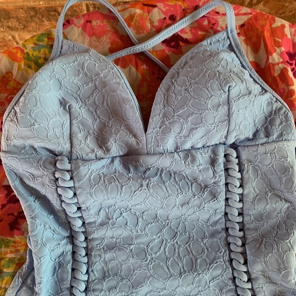 Final price ‼️‼️ Jessica Simpson Women's V-Neck Rose Bay Textured One Piece - Picture 5 of 13